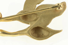 Load image into Gallery viewer, 14K 2 Flying Canadian Geese Goose Lapel Pin/Brooch Yellow Gold