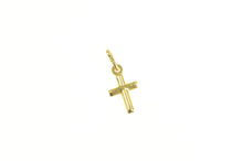 Load image into Gallery viewer, 18K Cross Christian Faith Symbol Simple Charm/Pendant Yellow Gold
