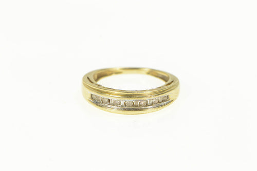 10K Diamond Mom Mother's Day Band Ring Yellow Gold