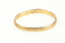 Load image into Gallery viewer, 10K Victorian 1.7mm Blossom Pattern Baby Band Ring Yellow Gold