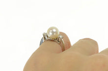 Load image into Gallery viewer, 14K 1940&#39;s Pearl VS Diamond Classic Engagement Ring Yellow Gold