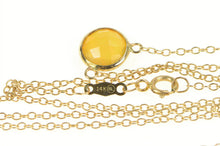 Load image into Gallery viewer, 14K Checkerboard Cut Ethiopian Opal Chain Necklace 18&quot; Yellow Gold