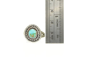 Sterling Silver Turquoise Southwestern Oval Cabochon Ring
