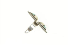 Load image into Gallery viewer, Sterling Silver Zuni ALS Mother of Pearl Turquoise Artisan Ring