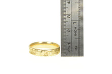 Load image into Gallery viewer, 14K 5.1mm Woven Pattern Men&#39;s Wedding Band Ring Yellow Gold