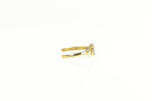 Load image into Gallery viewer, 10K Chain Link Pattern Diamond Accent Toe Ring Yellow Gold