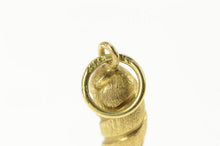 Load image into Gallery viewer, 14K Ornate Twist Italian Horn Protection Symbol Charm/Pendant Yellow Gold