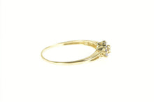 Load image into Gallery viewer, 10K Tanzanite Flower Diamond Cluster Statement Ring Yellow Gold