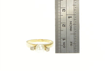 Load image into Gallery viewer, 14K 1940&#39;s Pearl Diamond Accent Engagement Ring Yellow Gold