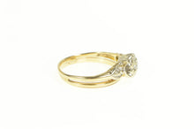 Load image into Gallery viewer, 14K 1940&#39;s Diamond Vintage Engagement Bridal Ring Size 7.25 Yellow Gold