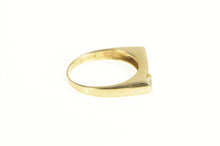 Load image into Gallery viewer, 14K Squared Solitaire Geometric Stackable CZ Band Ring Yellow Gold