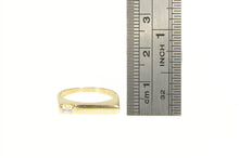 Load image into Gallery viewer, 14K Squared Solitaire Geometric Stackable CZ Band Ring Yellow Gold