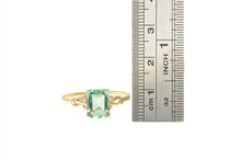 Load image into Gallery viewer, 14K 1930&#39;s Emerald Cut Syn. Mint Garnet Ring Yellow Gold