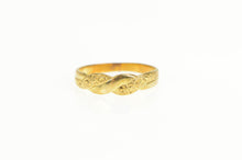 Load image into Gallery viewer, 10K 1930&#39;s Wavy Pattern Vintage Child&#39;s Baby Ring Yellow Gold