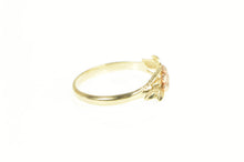 Load image into Gallery viewer, 10K Black Hills Leaf Rose Flower Romantic Ring Yellow Gold