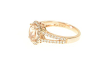 Load image into Gallery viewer, 14K 2.53 Ctw Morganite VS Diamond Engagement Ring Rose Gold