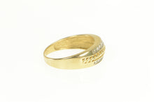 Load image into Gallery viewer, 14K 0.25 Ctw Diamond Twist Design Wedding Band Ring Yellow Gold