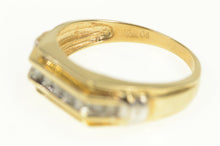 Load image into Gallery viewer, 10K 0.20 Ctw Squared Diamond Men&#39;s Wedding Ring Yellow Gold