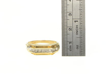 Load image into Gallery viewer, 10K 0.20 Ctw Squared Diamond Men&#39;s Wedding Ring Yellow Gold
