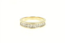 Load image into Gallery viewer, 14K 0.60 Ctw Diamond Channel Wedding Band Ring Yellow Gold