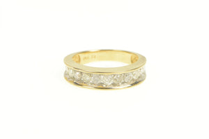14K 1.25 Ctw Diamond Channel Wedding Band Ring Yellow Gold