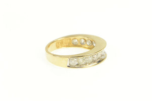 14K 1.25 Ctw Diamond Channel Wedding Band Ring Yellow Gold