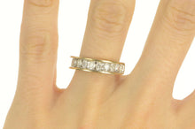Load image into Gallery viewer, 14K 1.25 Ctw Diamond Channel Wedding Band Ring Yellow Gold
