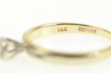 Load image into Gallery viewer, 14K 1950&#39;s Vintage Diamond Solitaire Promise Ring Yellow Gold