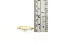 Load image into Gallery viewer, 14K 1950&#39;s Vintage Diamond Solitaire Promise Ring Yellow Gold