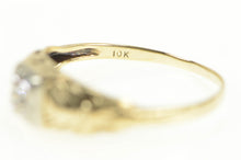 Load image into Gallery viewer, 10K Art Deco Diamond Solitaire Classic Promise Ring Yellow Gold