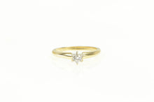 Load image into Gallery viewer, 14K 0.16 Ct Diamond Solitaire Classic Engagement Ring Yellow Gold