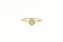 Load image into Gallery viewer, 10K 1940&#39;s 0.15 Ct Diamond Solitaire Engagement Ring Yellow Gold