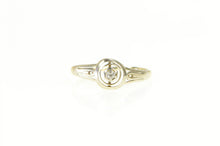 Load image into Gallery viewer, 14K Art Deco Diamond Round Promise Engagement Ring White Gold