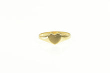 Load image into Gallery viewer, 14K Heart Love Symbol Retro Child&#39;s Baby Ring Yellow Gold