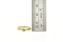 Load image into Gallery viewer, 14K Natural Sapphire Flush Inset Baby Child&#39;s Ring Yellow Gold