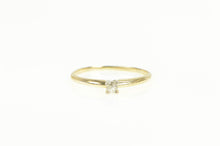Load image into Gallery viewer, 14K Classic Round Diamond Solitaire Promise Ring Yellow Gold