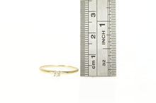 Load image into Gallery viewer, 14K Classic Round Diamond Solitaire Promise Ring Yellow Gold