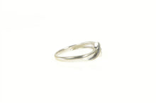 Load image into Gallery viewer, 10K Diamond Solitaire Promise Bypass Promise Ring White Gold