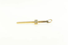 Load image into Gallery viewer, 14K Art Deco Diamond Inset Vintage Cross Pendant Yellow Gold