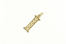 Load image into Gallery viewer, 14K Filigree Letter I Initial Monogram Name Charm/Pendant Yellow Gold
