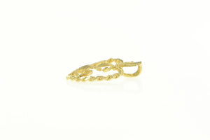 10K E Heart Monogram Initial Love Symbol Pendant Yellow Gold