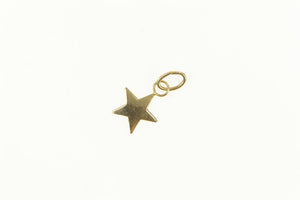 14K Five Pointed Star Classic Symbol Charm/Pendant Yellow Gold