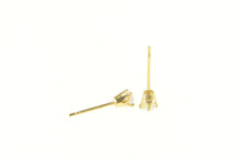Load image into Gallery viewer, 14K Round Natural Opal Solitaire Classic Stud Earrings Yellow Gold