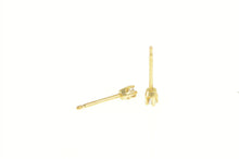 Load image into Gallery viewer, 14K Classic Diamond Round Solitaire Stud Earrings Yellow Gold