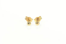 Load image into Gallery viewer, 14K 2.8mm Round Ball Classic Stud Sphere Earrings Yellow Gold