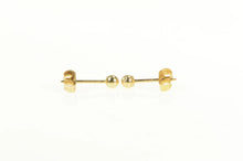 Load image into Gallery viewer, 14K 2.8mm Round Ball Classic Stud Sphere Earrings Yellow Gold
