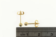 Load image into Gallery viewer, 14K 2.8mm Round Ball Classic Stud Sphere Earrings Yellow Gold