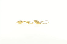 Load image into Gallery viewer, 14K Puffy Satin Finish Domed Heart Love Symbol Earrings Yellow Gold