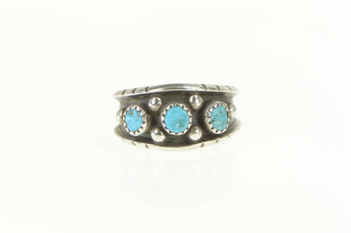Sterling Silver Native American Turquoise Annie Hoskie Ring