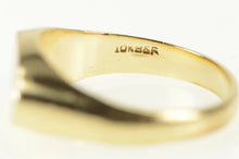 Load image into Gallery viewer, 10K 1940&#39;s Vintage Oval Monogram Signet Plain Ring Yellow Gold